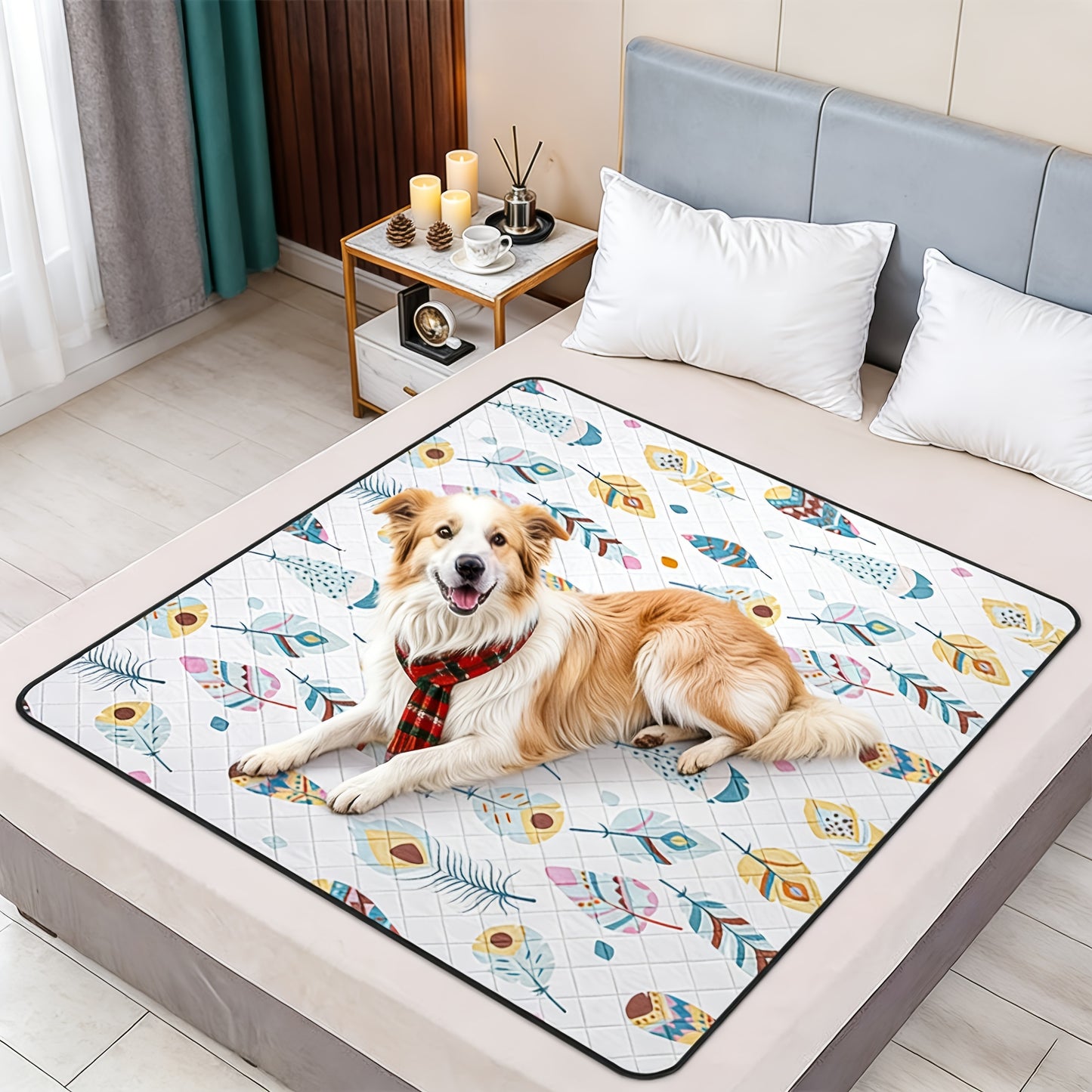 2 Pack Washable Pee Pads For Dogs, Ultra-Absorbent And Leak-Proof Whelping Pads, Non-Slip Reusable Puppy Pads, Waterproof Puppy Training Pads For Playpen, Crate, Housebreak, Bed, Pet Supplies, Dog Stuff, Machine Washable/Hand