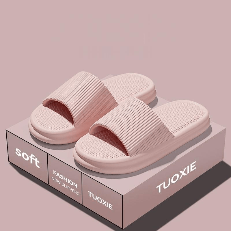 Vertical Stripe Design EVA Slippers: Lightweight, Non-Slip for Daily Wear, Women Shoes — view 6 of men's clothing