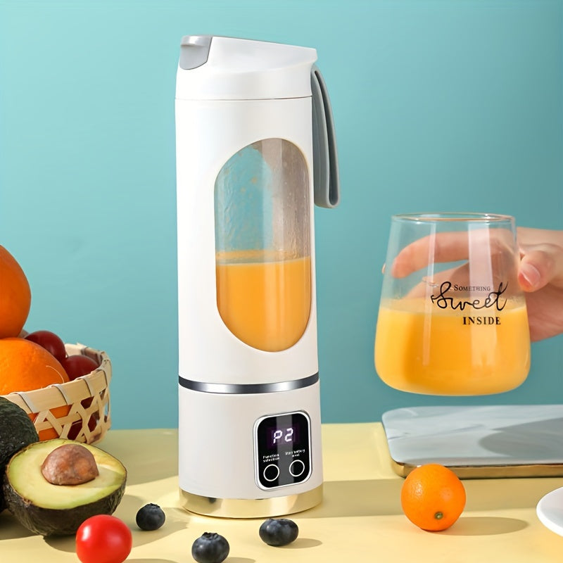 Portable USB Rechargeable Juicer – Handheld Smoothie Blender with LED Display & Ice Crush