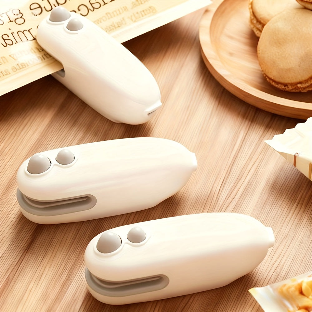 [USB-C Rechargeable Bag Sealer] 2pcs Mini Bag Sealer | USB-C Rechargeable, 2-in-1 Heat Seal with Cutter & Magnet, Buy 1 Get 1 Free, Resealer Machine for Plastic & Snack Bags