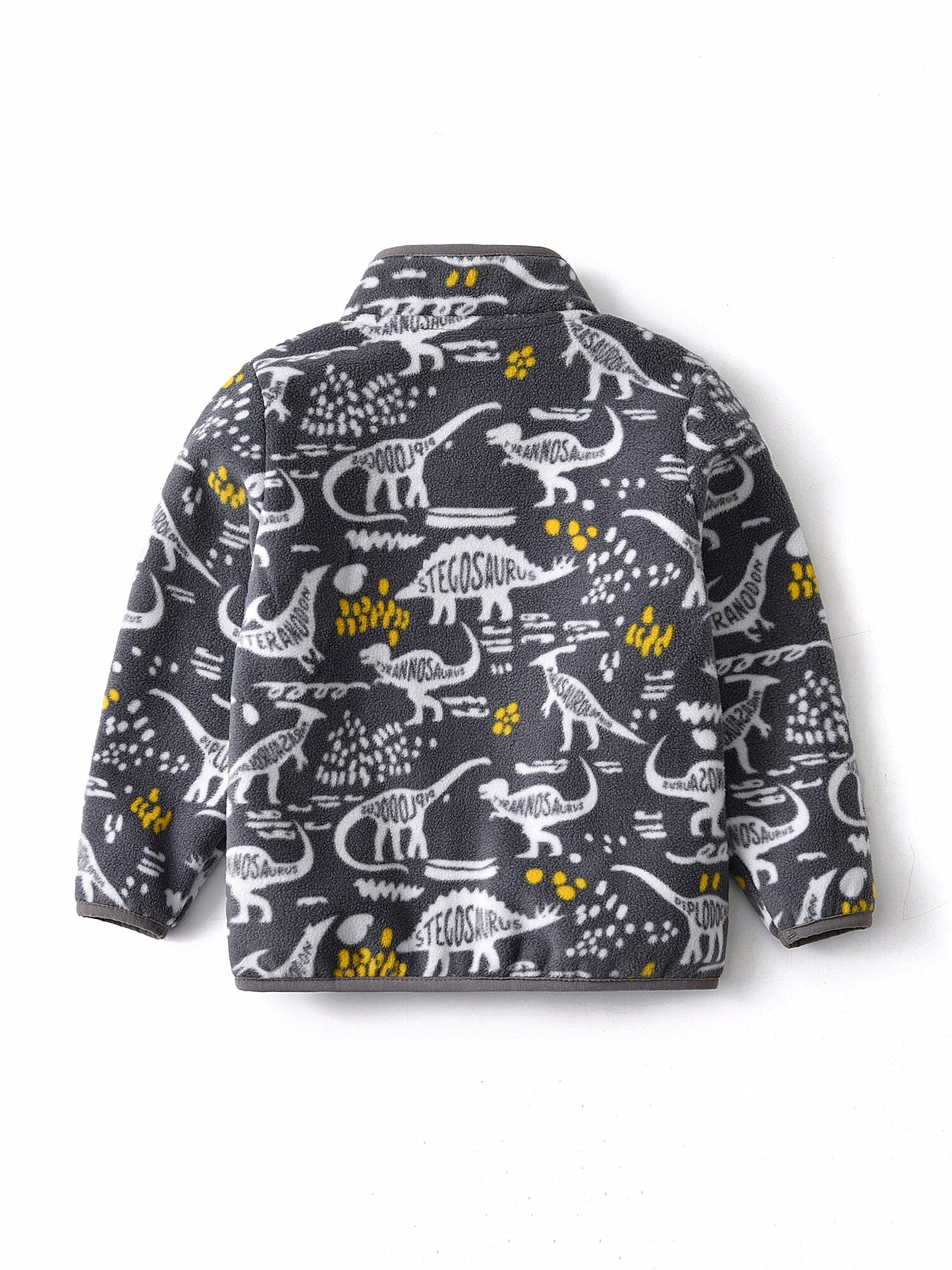 Kids' Vintage Dinosaur Fleece Jacket - Cozy Winter Wear