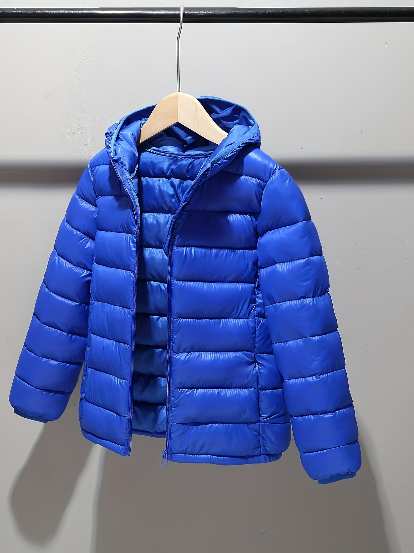 Boys' Water-Resistant Puffer Jacket - Hooded & Insulated