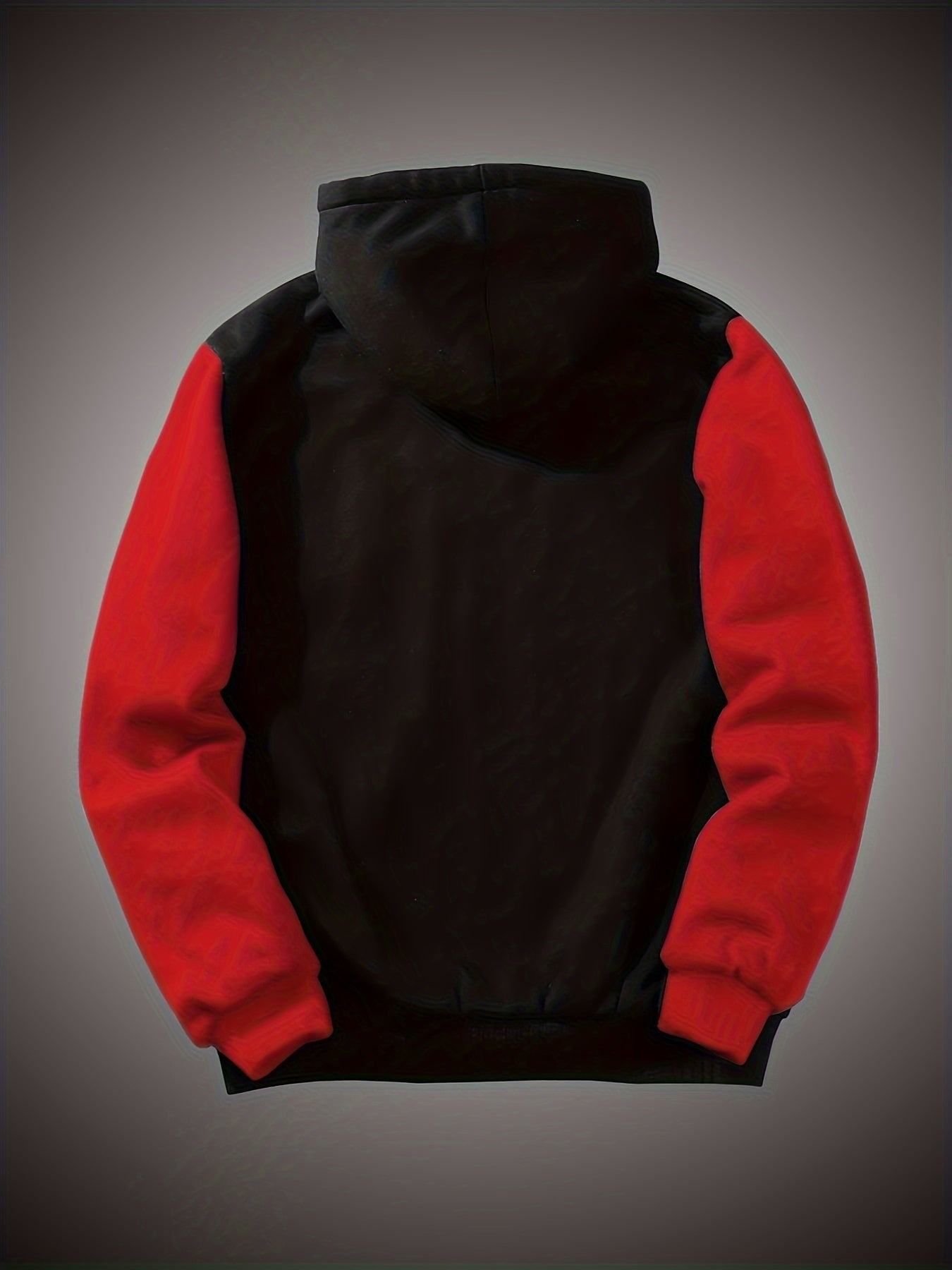 Boys Thick Fleece Lining Jacket, Warm Zip Up Hooded Coat, Casual Color Clash Zipper Hoodie