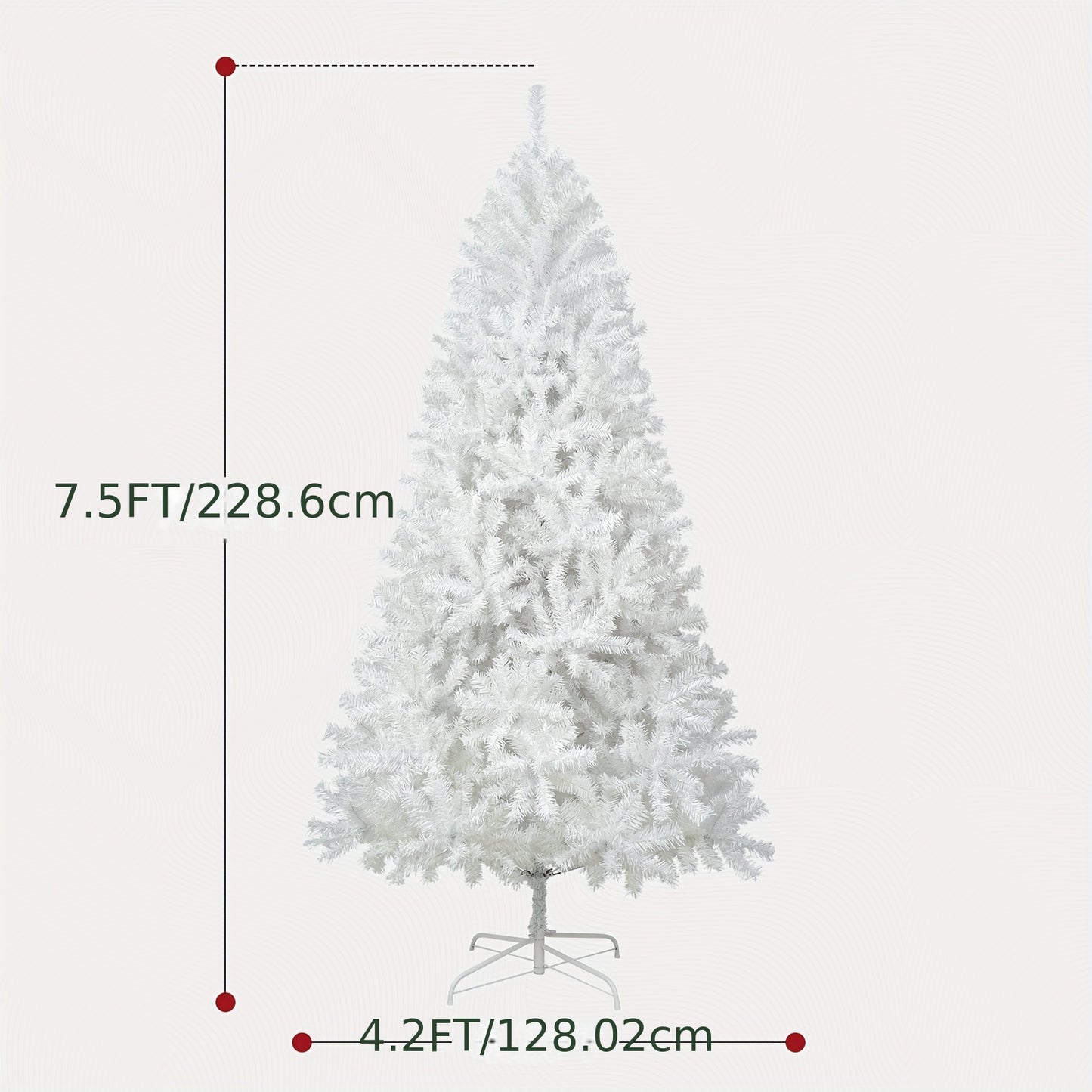 6FT/7.5FT Artificial Christmas-Tree With Stand For Holiday Home Party Decoration, Premium Hinged Spruce Holiday Xmas Tree With 1000/1490 Branch Tips, Perfect For Holiday Season