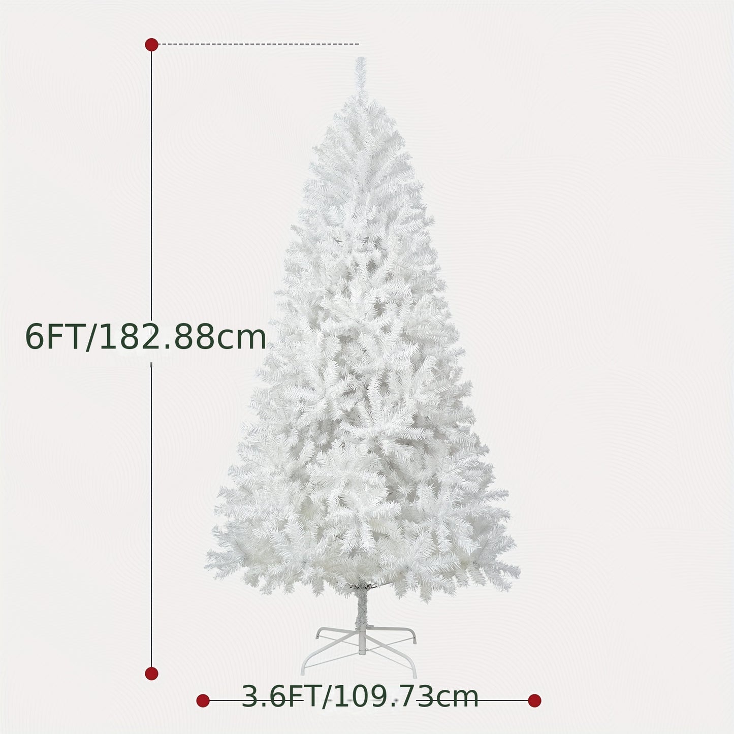 6FT/7.5FT Artificial Christmas-Tree With Stand For Holiday Home Party Decoration, Premium Hinged Spruce Holiday Xmas Tree With 1000/1490 Branch Tips, Perfect For Holiday Season