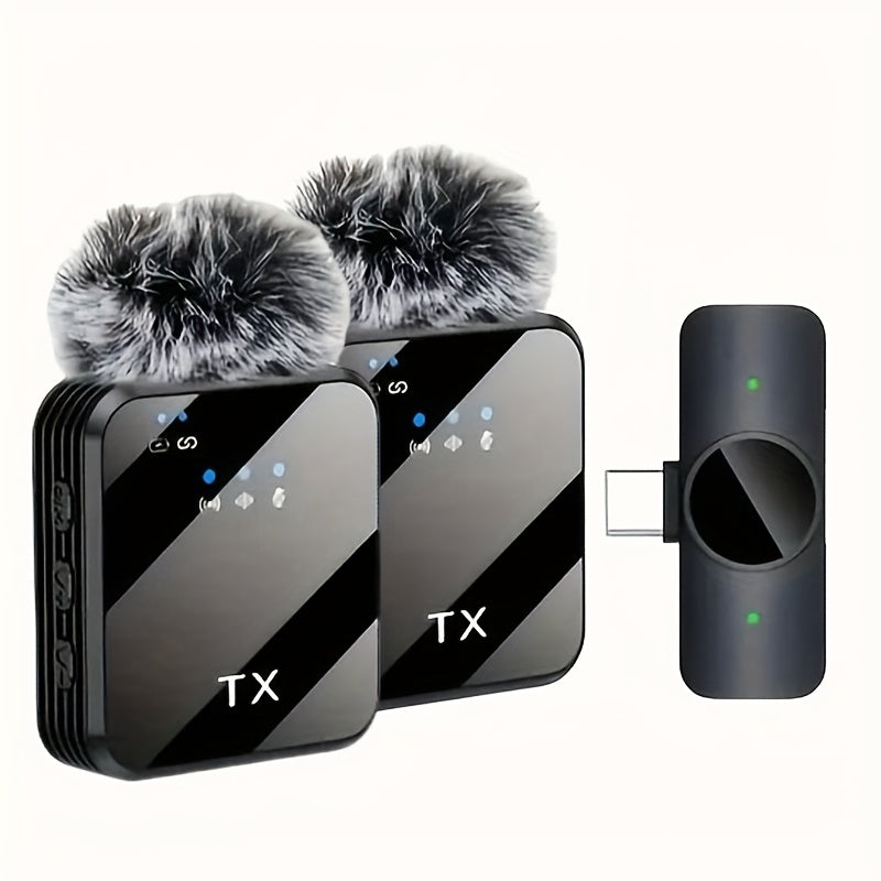 A Professional Wireless Lavalier Microphone Featuring Smart Noise Reduction, an — view 1 of electronics & gadgets