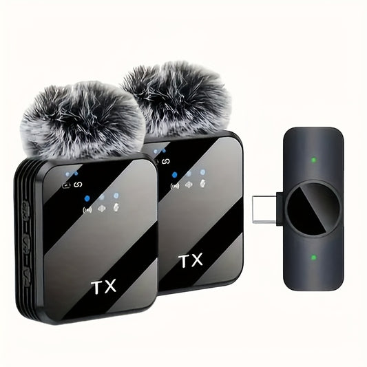 A Professional Wireless Lavalier Microphone Featuring Smart Noise Reduction, an — view 1 of electronics & gadgets
