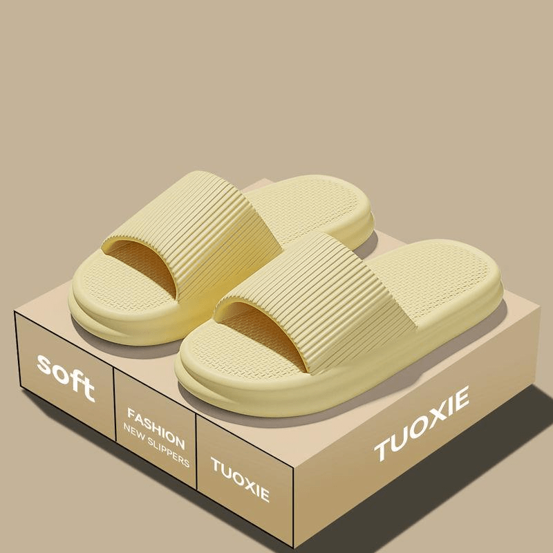 Vertical Stripe Design EVA Slippers: Lightweight, Non-Slip for Daily Wear, Women Shoes — view 7 of men's clothing