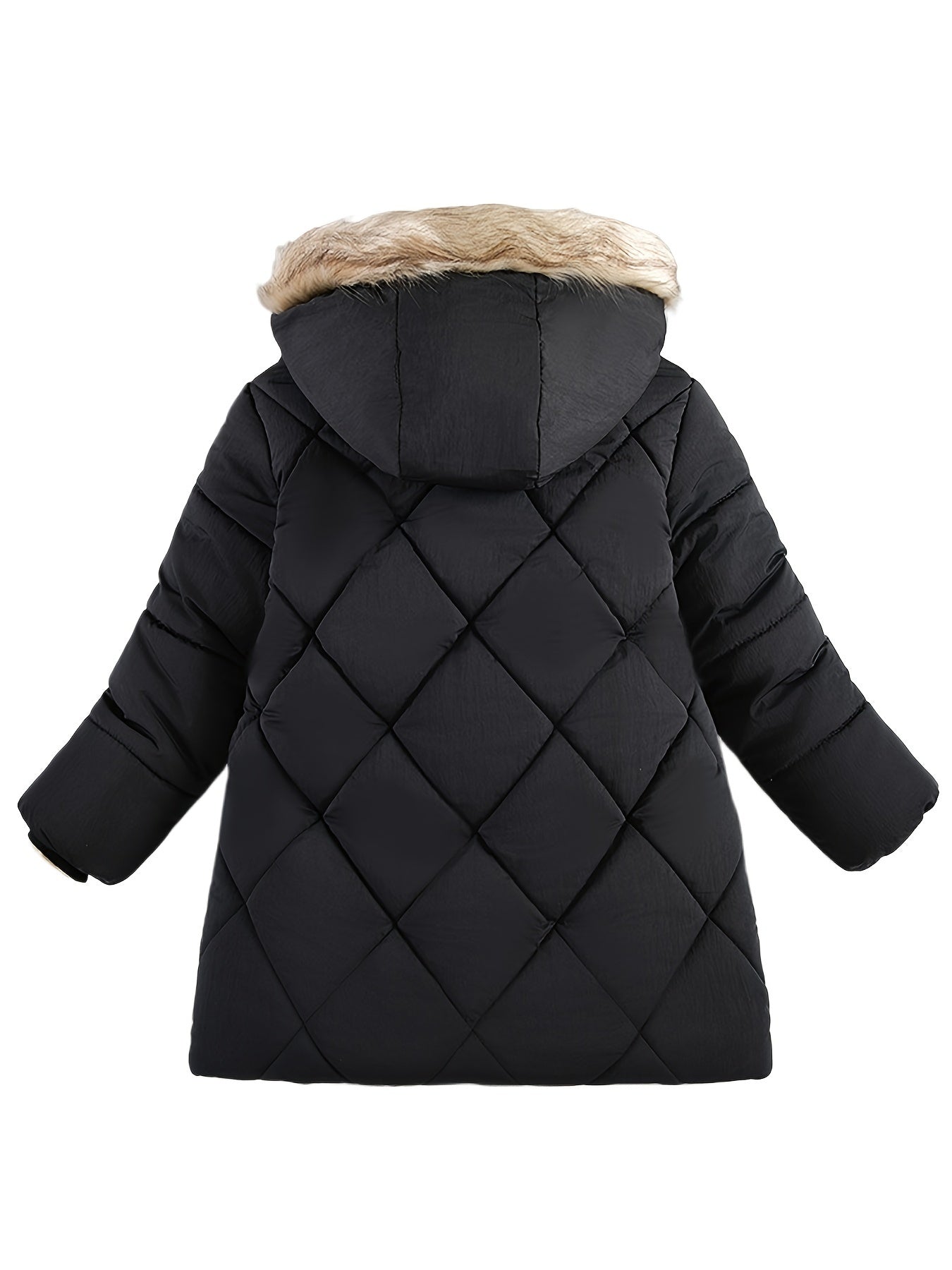 Boys' Hooded Winter Jacket - Label Patch Design