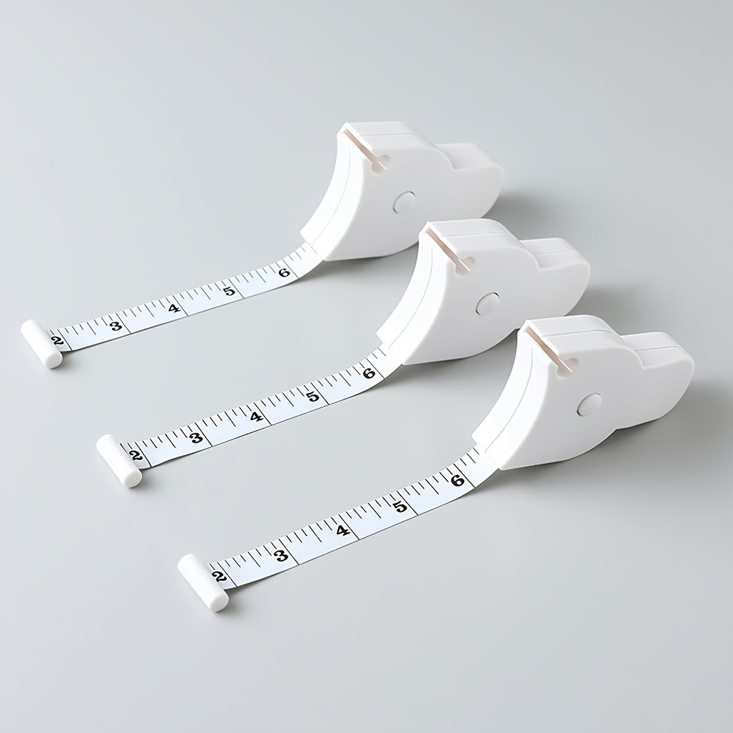 3/6pcs Portable Fixed Tape Measure - Fitness Tape Measure for Measuring Body, Waist, Chest And Thigh, Sewing Measurement Tool, 60-inch Sewing Tape Measure, Ideal Extendable Tape Measure for Tailors And Fitness Enthusiasts