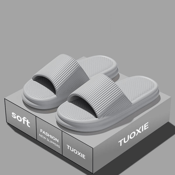 Vertical Stripe Design EVA Slippers: Lightweight, Non-Slip for Daily Wear, Women Shoes