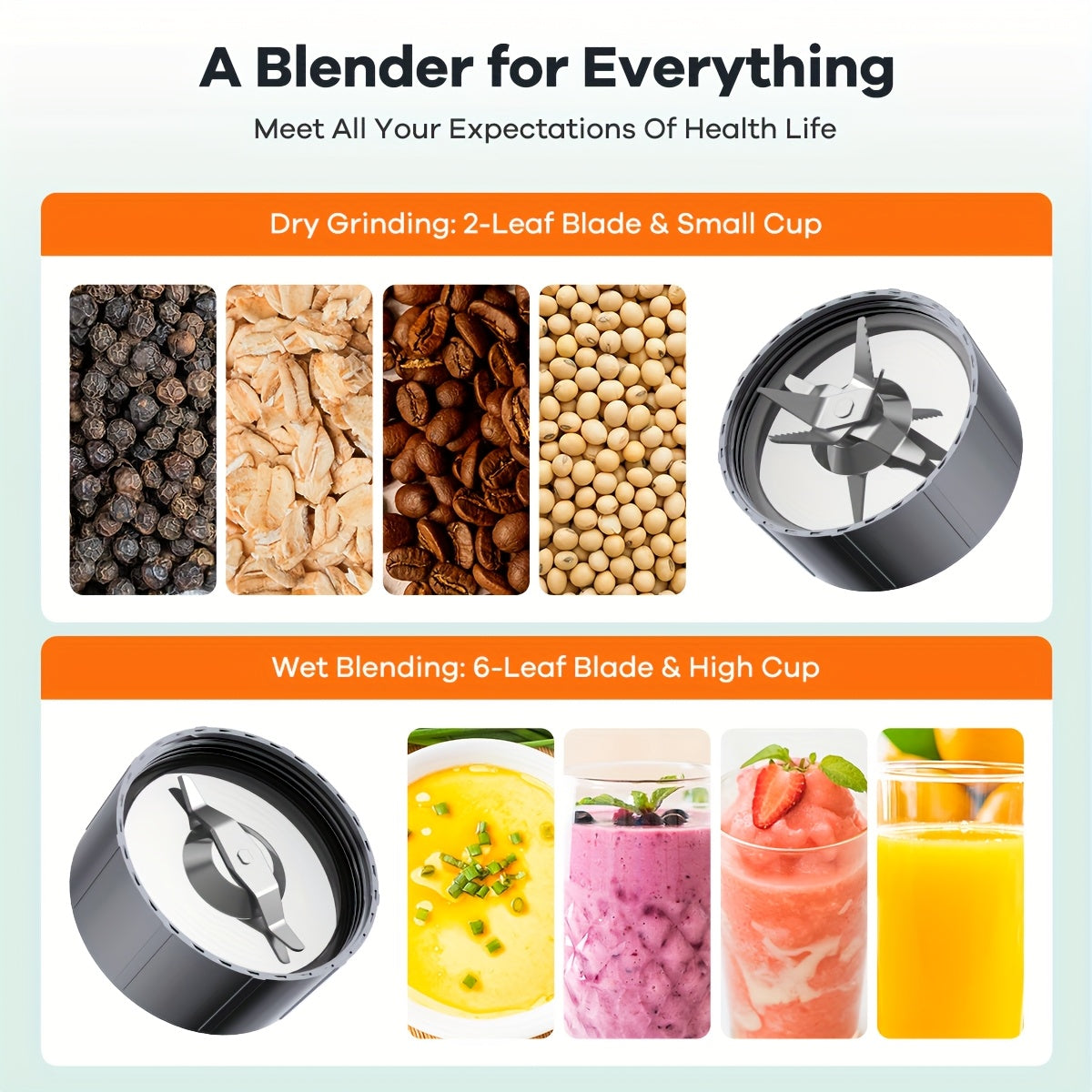 900W Power Smoothie Juicer, Protein Shake & Smoothie Blender, 15pcs Grinding All-in-One Machine, 4 Portable Cups Included, BPA-Free, Ideal For Fitness Drinks & Winter Use, Nutritional Recipes, Durable Kitchen Gift