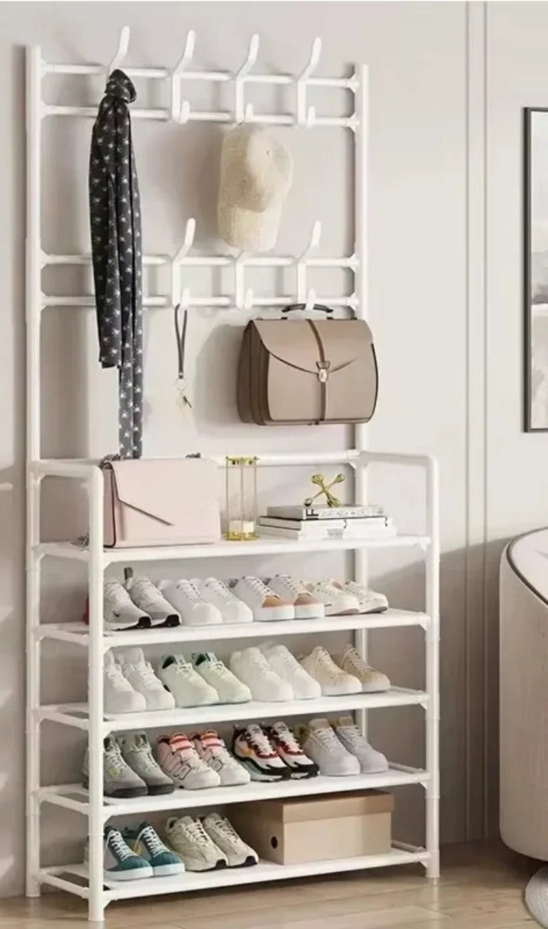 Multi-Functional Entryway Shoe Rack – Large Capacity Multi-Layer Organizer for Shoes & Bags