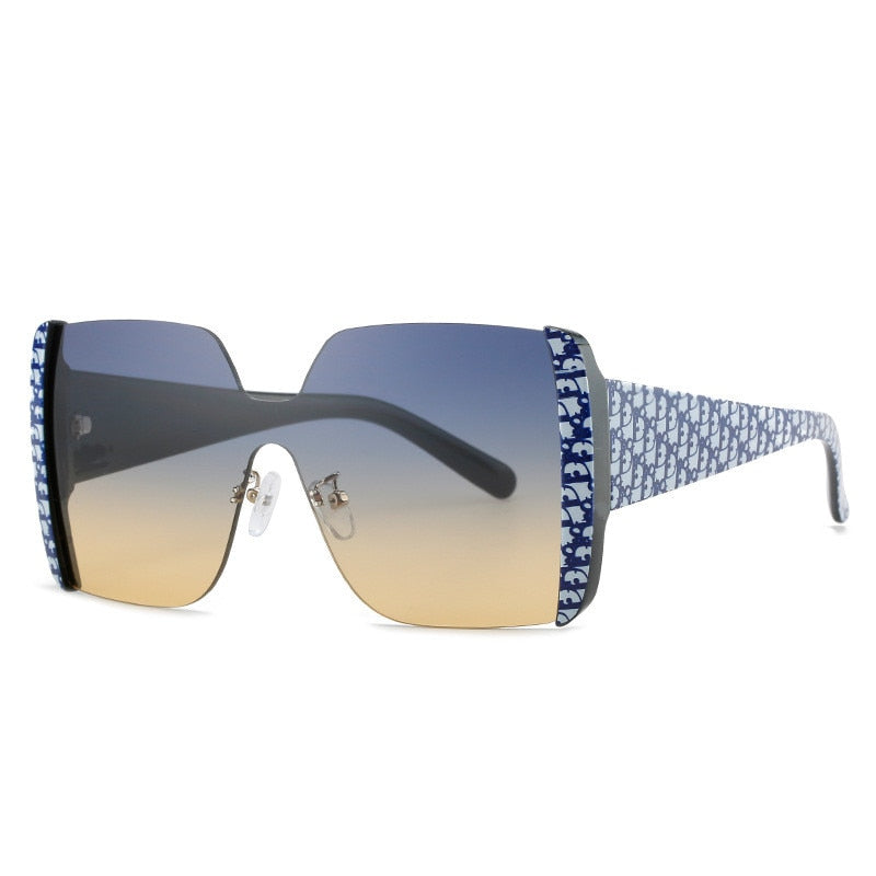 Lunettes de soleil monobloc sans cadre de style nouveau