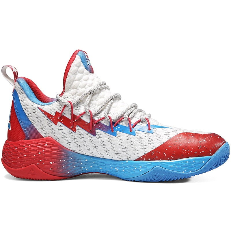 PEAK Men Basketball Shoes Lou Williams Lightning Rebound Sneakers Gym Outdoor Anti-slip Wearable Train Breathable Sports Shoes