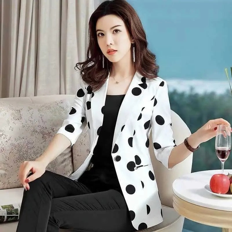 Polka Dot Ssuit Jacket Female Ins Spring Summer