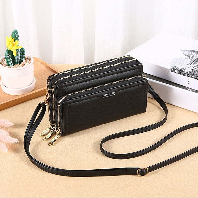 Women Messenger Bag Square Bag Cloth Pattern Turn Lock Mini Bag