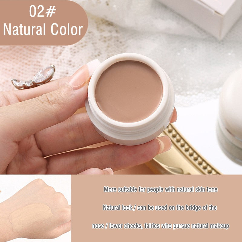 Concealer Foundation Cream Waterproof Long Lasting Deep Complexion Dark Circles