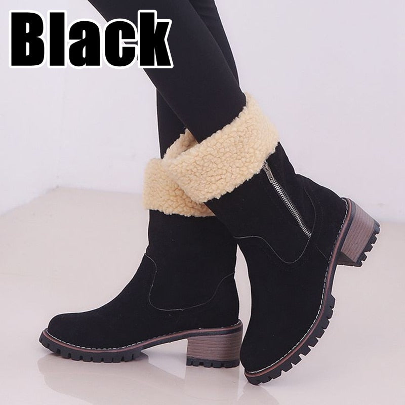 2025 Women’s Platform Winter Snow Boots – Warm & Stylish Ladies’ Boots