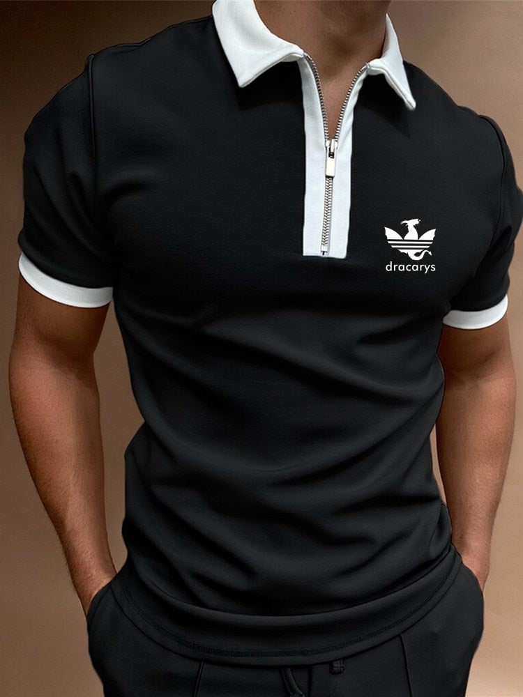 Men Patchwork Polo shirt 2021 Summer Model Tops Short Sleeve Casual Polo shirt