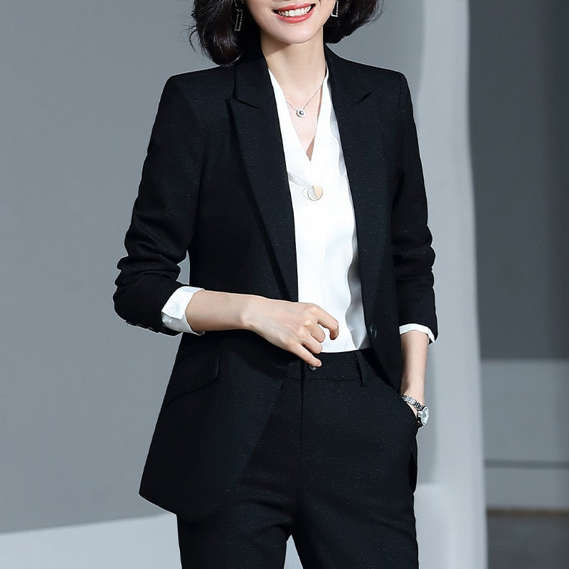 Office Work Skirt Suits Women Two Piece Set Business Lady Uniforms