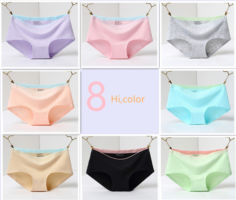 2021 Mid waist seamless Sexy panties Underpants women