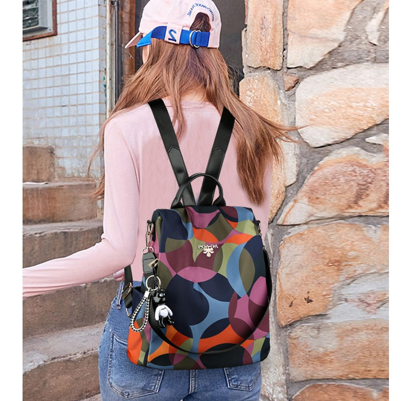 Fashion Backpack Women Oxford Cloth Shoulder Bags School Bags for Teenage