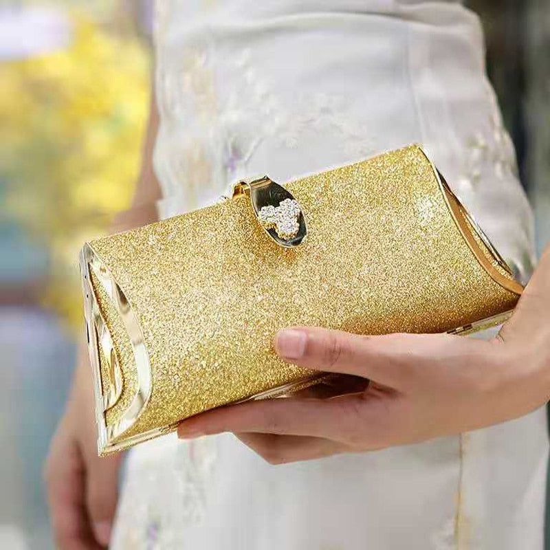 Women Luxury Handbags Diamonds Metal Small Day Clutch Party Evening Dress Evening