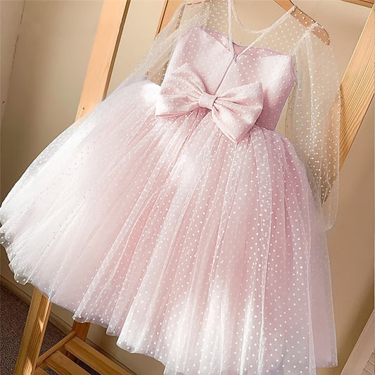 Girls Princess Dress Elegant Wedding Party Tutu Prom Gown Kids Evening Bridesmaid