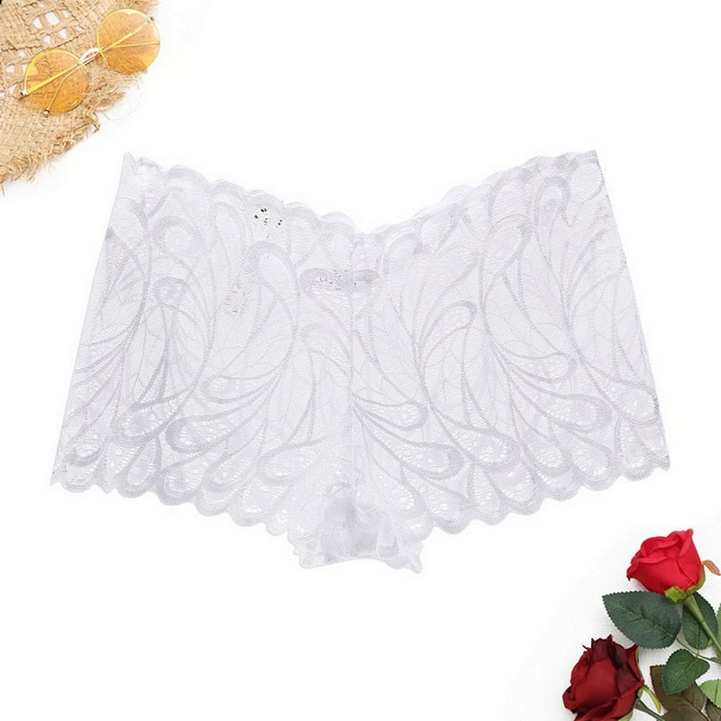 Sexy Lace Lingerie Women Hollow Out Boxers Fashion Women