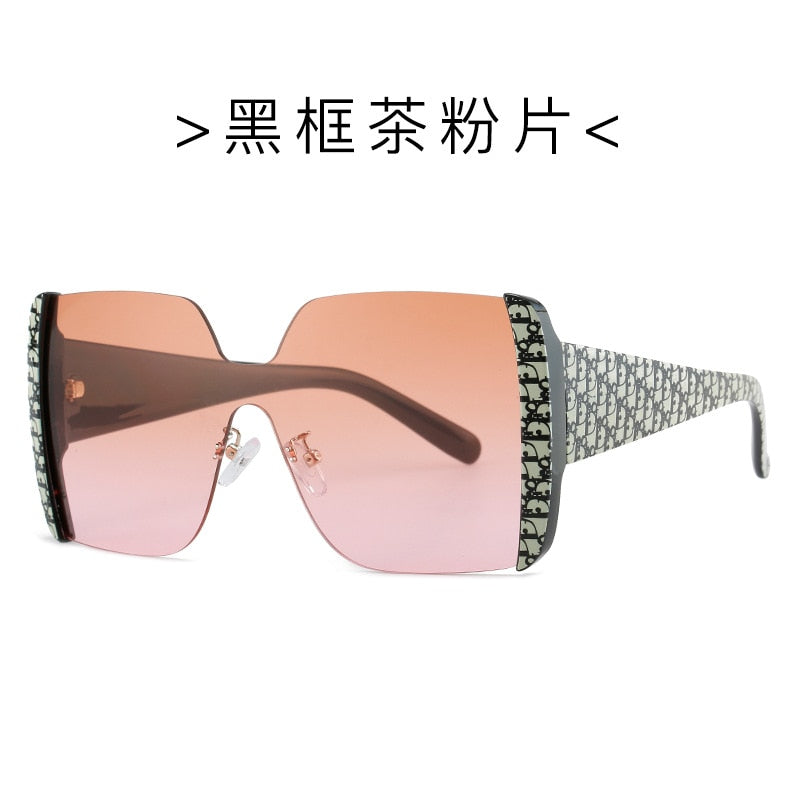 Lunettes de soleil monobloc sans cadre de style nouveau