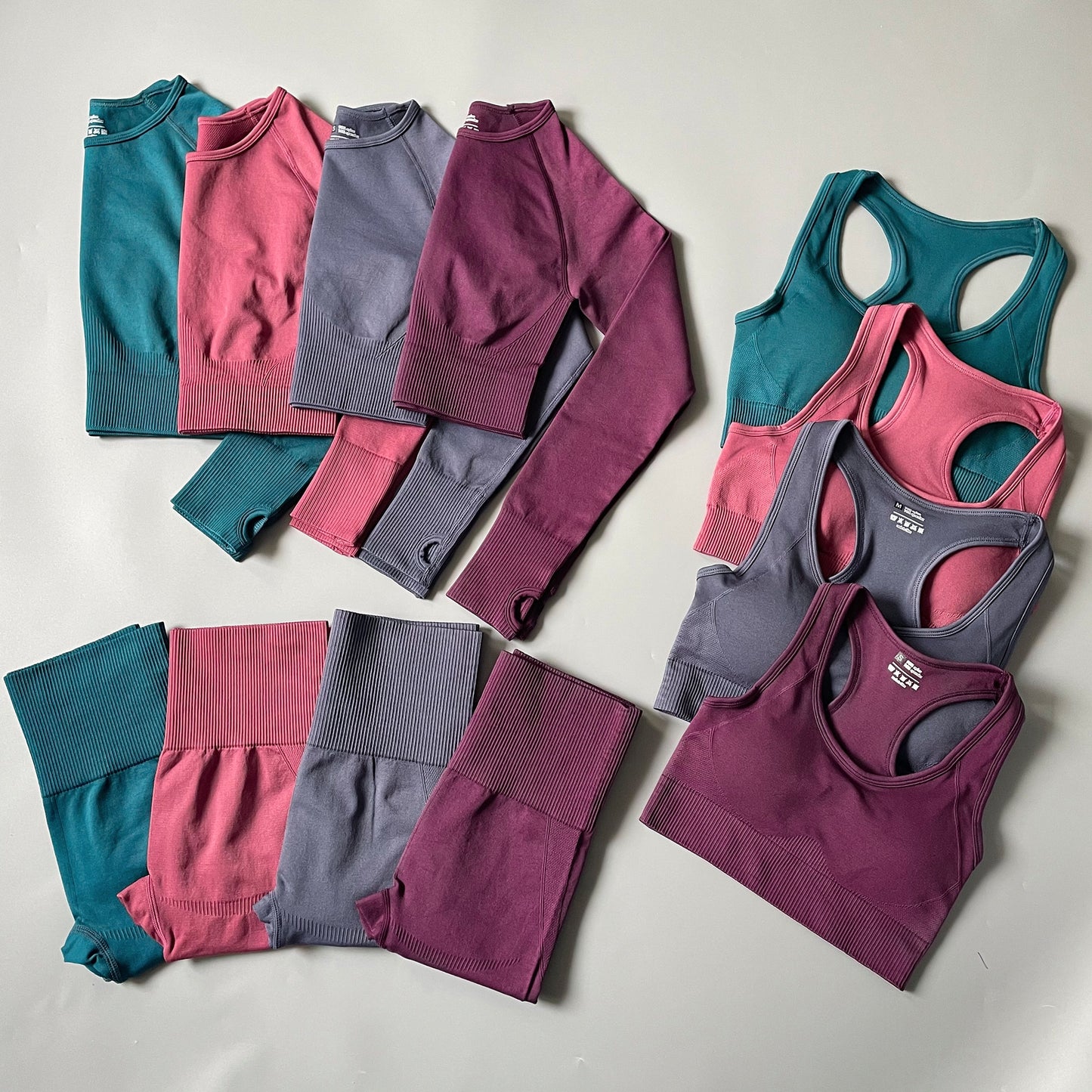 2/3/4PCS Seamless Women’s Yoga Set – Workout Sportswear Gym Clothes Fitness Outfit