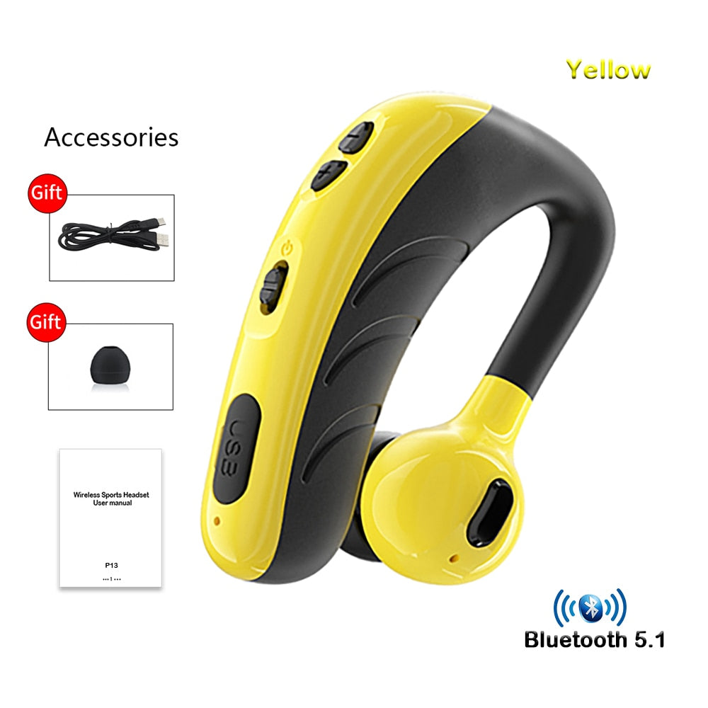 P13 Wireless Bluetooth-Compatible V5.1 Headset Quality Sports Headphones