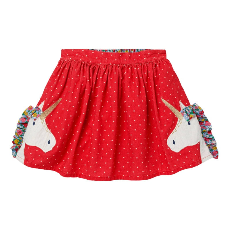 Little maven Baby Girls Summer Dress Unicorn Denim Skirt Lovely Casual Clothes