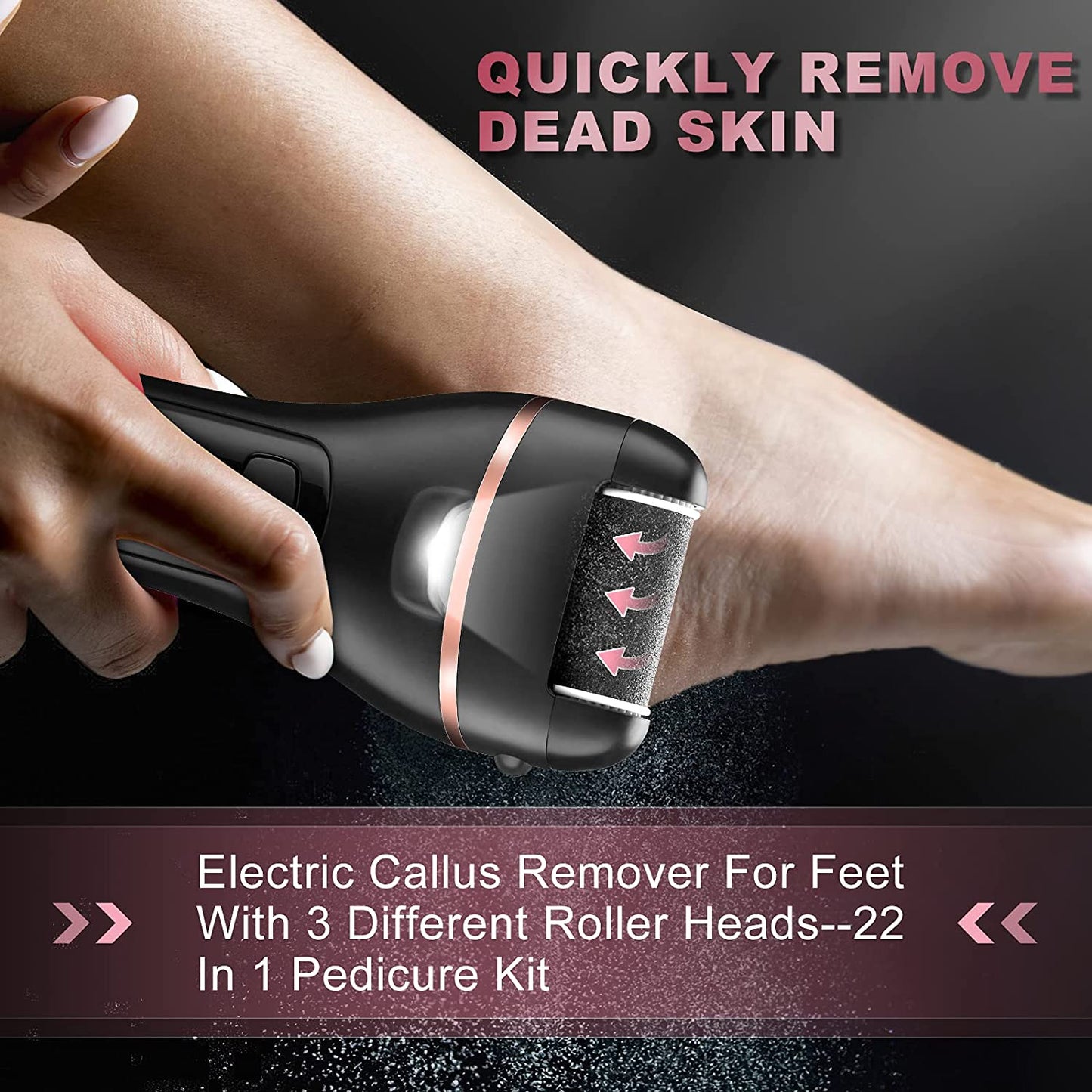 Rechargeable Electric Foot File Callus Remover Machine Pedicure Device Foot Care