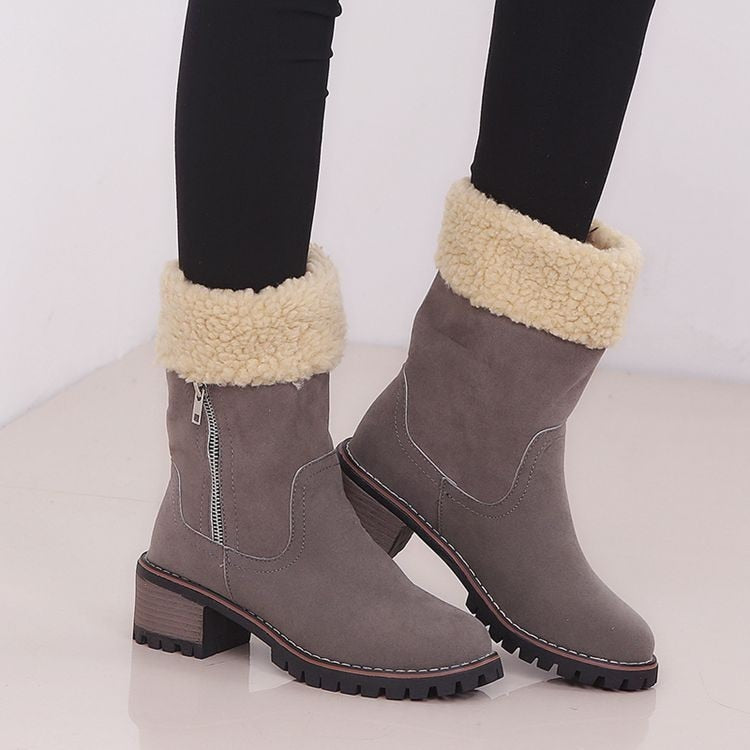 2025 Women’s Platform Winter Snow Boots – Warm & Stylish Ladies’ Boots