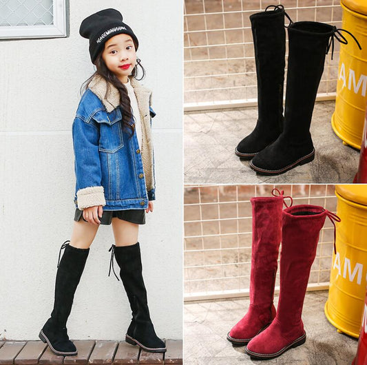 Girls Boots Children Shoes New Winter Leather Warm Fashion Girls