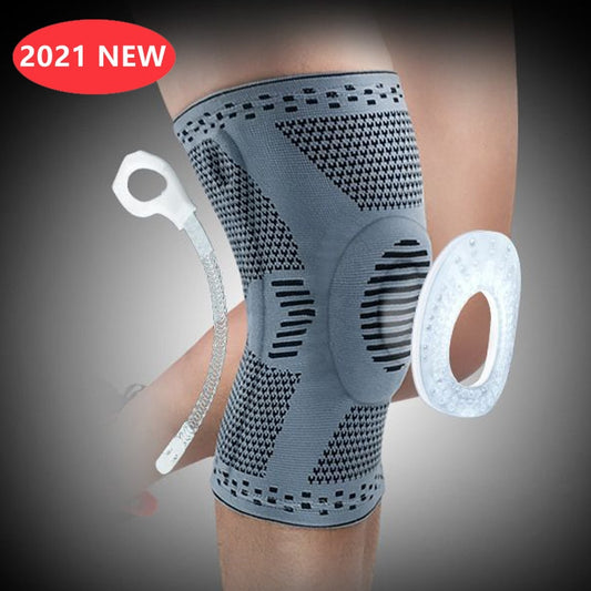 2025 Silicone Knee Brace – Compression Support for Sports & Running