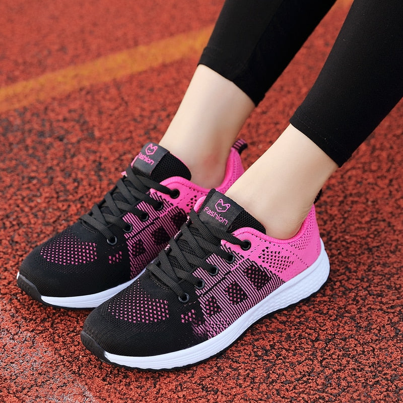 Women's Sport Shoes Female Brand Sneakers Woman Running Shoes Breathable Antislip Light Flats Eur 35-42 zapatos