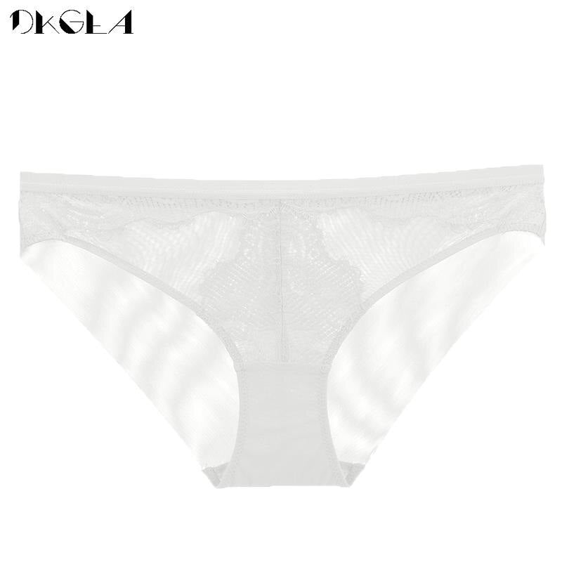 New Sexy Lace Briefs Women Lingerie Transparent Briefs High Quality Intimates Women&#39;s Underpant Low Waist Net Yarn Underwear