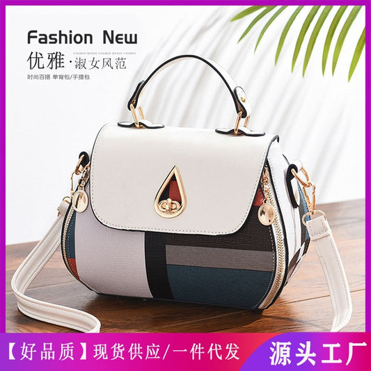 Ladies&#39; new casual women&#39;s bag fashion print one-shoulder stiletto bag sexy mini square bag handbag handbags for women 2020