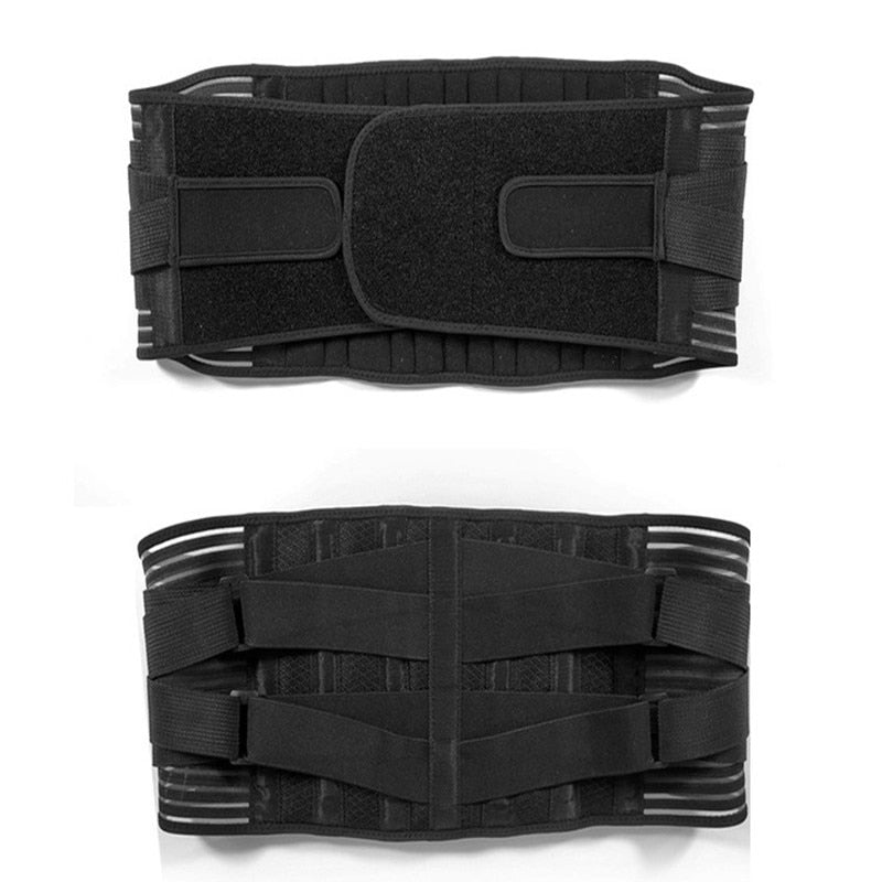 Double Pull Back Lumbar Support Belt Waist Orthopedic Brace Men Women