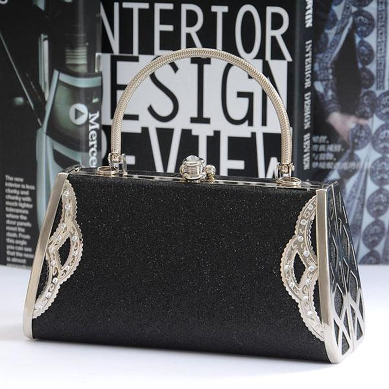 Women Luxury Handbags Diamonds Metal Small Day Clutch Party Evening Dress Evening