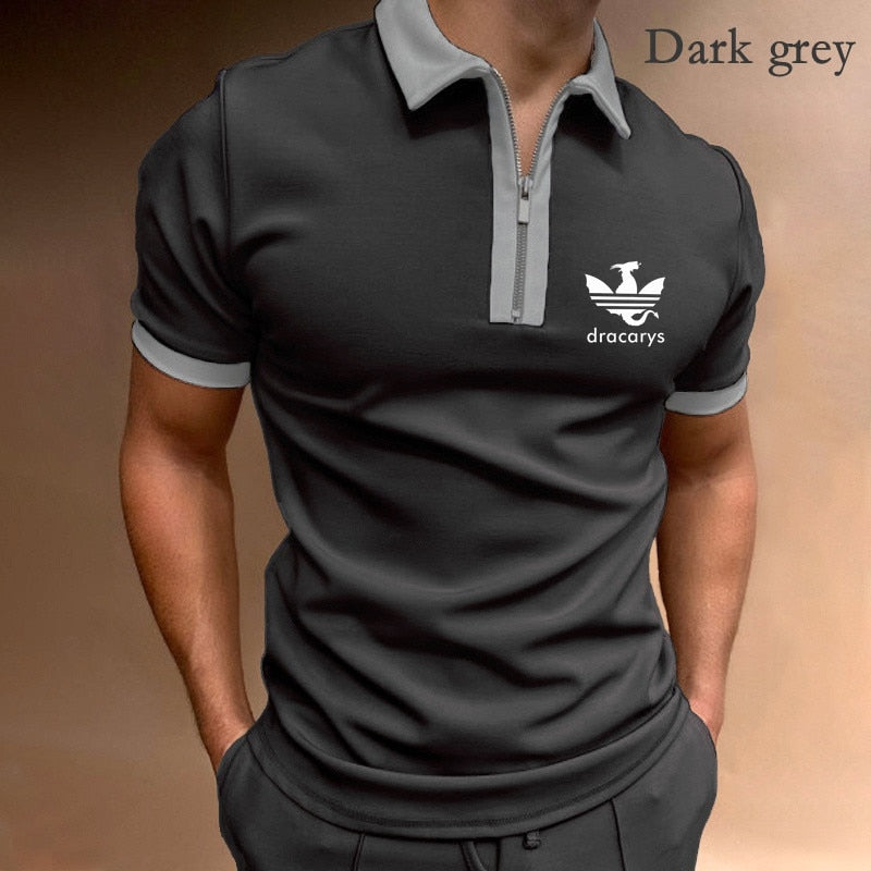 Men Patchwork Polo shirt 2021 Summer Model Tops Short Sleeve Casual Polo shirt