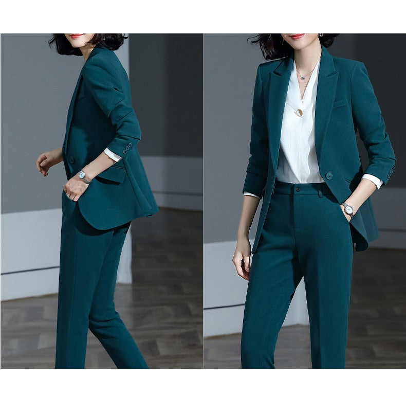 Office Work Skirt Suits Women Two Piece Set Business Lady Uniforms