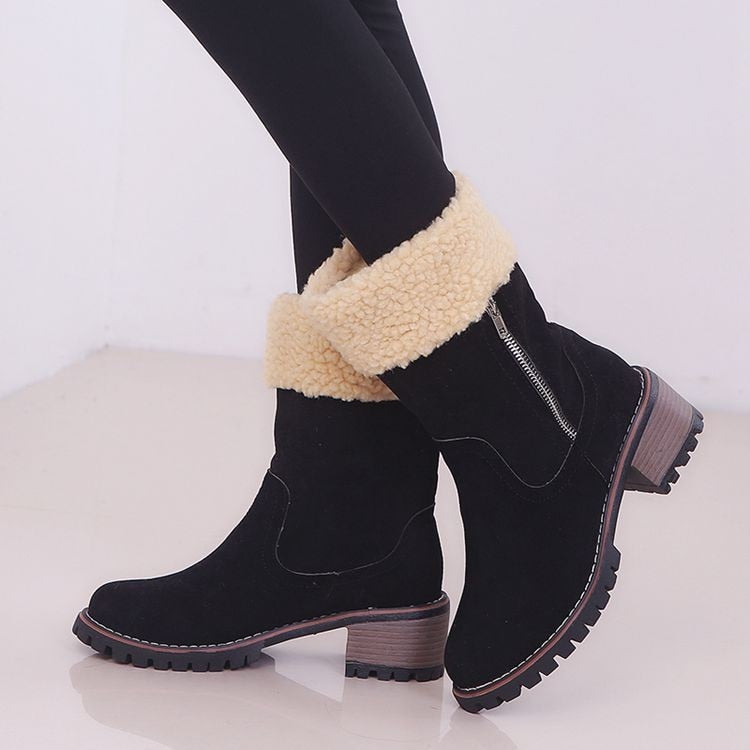 2025 Women’s Platform Winter Snow Boots – Warm & Stylish Ladies’ Boots