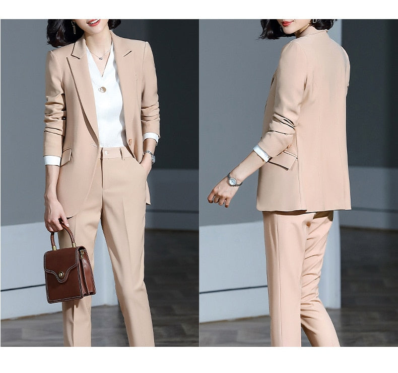 Office Work Skirt Suits Women Two Piece Set Business Lady Uniforms