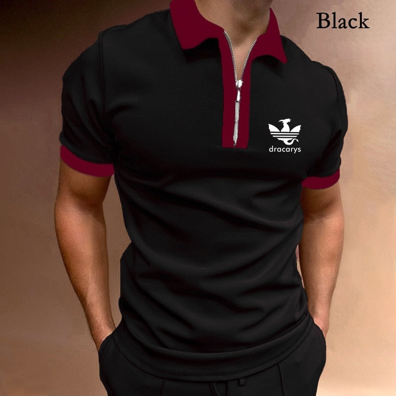 Men Patchwork Polo shirt 2021 Summer Model Tops Short Sleeve Casual Polo shirt