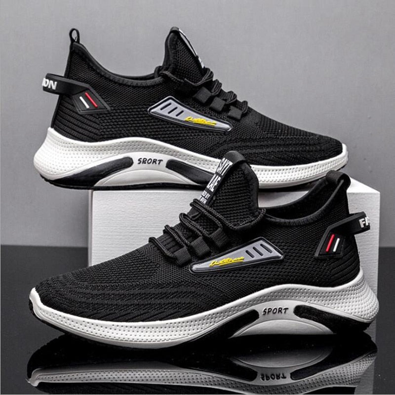 MDNG Big Size Sneakers Shoes for Men Lightweight Breathable Running Walking Male Footwear Soft Sole Lace-up Scarpe Uomo