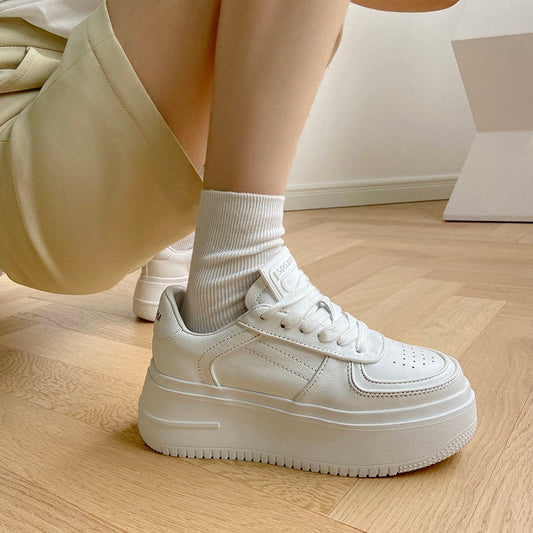 High Platform Sneakers White Women Chunky Shoes Trainers Women Sneakers Tenis Femme Zapatillas Mujer